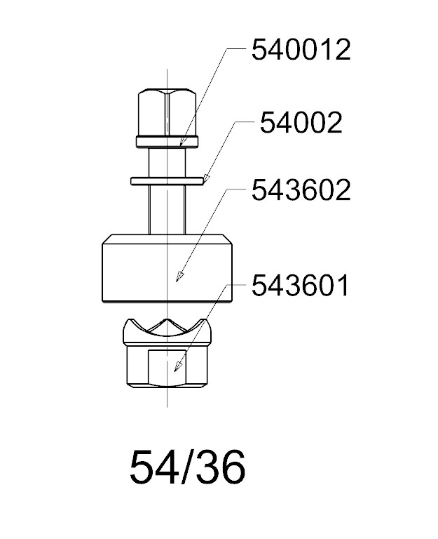 PERFORADOR REDONDO PARA CHAPA  FORZA  SERIE 54